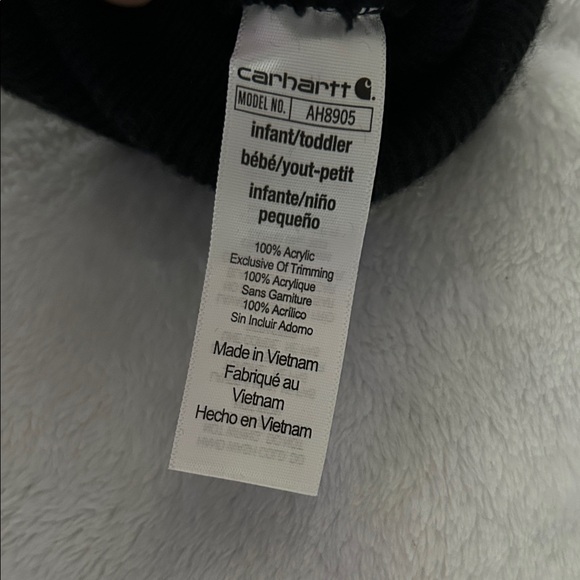 Infant/toddler Carhartt Black Beanie - Picture 2 of 2